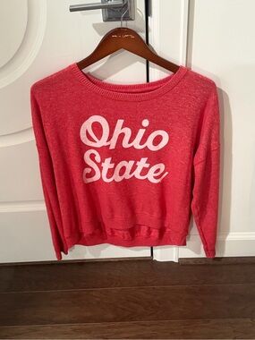 Ohio State Red Graphic Sweatshirt